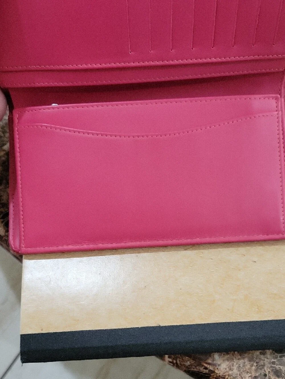 CHANEL Quilted Patent Leather Wallet - Hot Pink with Silver CC